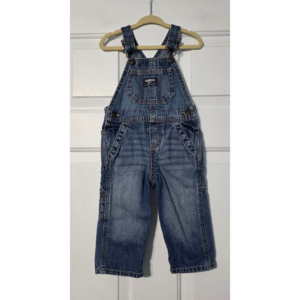 Oshkosh B'Gosh Denim Jeans Bib Overalls Coveralls‎ 12 mos Carpenter